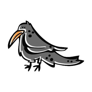 Grey bird listed in more animals decals.