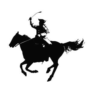 United States Paul Revere on horse listed in symbols and history decals.