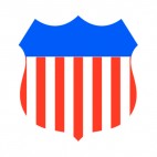United States shield logo, decals stickers
