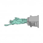 United States Statue Of Liberty, decals stickers