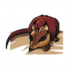 Brown rat, decals stickers