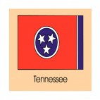 Tennessee state flag , decals stickers