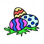 Multi colored easter egg, decals stickers