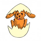 Bunny in egg, decals stickers