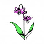 Pink easter lilies, decals stickers