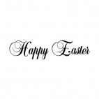 Happy easter title, decals stickers