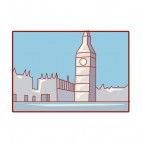 London Big Ben city landscape, decals stickers