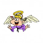 Nutty angel with arrow in his head, decals stickers
