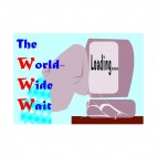 The world wide wait slow internet, decals stickers