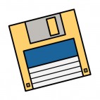 Floppy disk, decals stickers