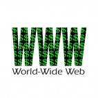 World wide web title, decals stickers