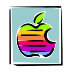 Macintosh logo, decals stickers