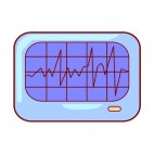 Heart monitor, decals stickers