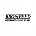 Brospeed performance exhaust systems, decals stickers