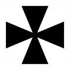 Maltese cross, decals stickers