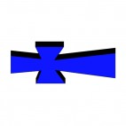 Blue St John cross, decals stickers