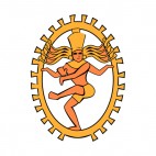 Vishnu design, decals stickers