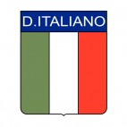 D Italiano soccer team logo, decals stickers