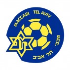 Maccabi Tel Aviv soccer team logo, decals stickers