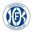 Haderslev Fodbold Klub soccer team logo, decals stickers