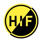 Hemsjo IF soccer team logo, decals stickers