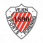 Vejen Sports Forening soccer team logo, decals stickers