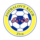 Zlin Czech Club soccer team logo, decals stickers