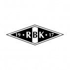 Rosenborg BK soccer team logo, decals stickers
