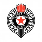 JSD Partizan Beograd soccer team logo, decals stickers