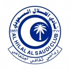 Al Hilal Saudi Club soccer team logo, decals stickers
