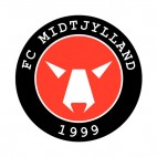 FC Midtjylland soccer team logo, decals stickers