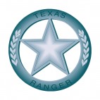 Texas Ranger badge, decals stickers