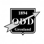 Odd Grenland soccer team logo, decals stickers