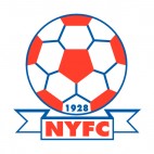 NY FC soccer team logo, decals stickers