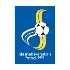Damallsvenskan 2000 logo, decals stickers