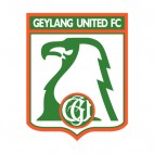 Geylang United Football Club soccer team logo, decals stickers