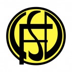 Club Social y Deportivo Flandria soccer team logo, decals stickers