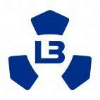 Lyngby Kobenhavn soccer team logo, decals stickers