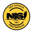 Nes Soknar Itrottarfelag soccer team logo, decals stickers