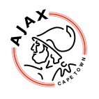 Ajax Cape Town FC soccer team logo, decals stickers