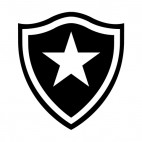 Botafogo de Futebol e Regatas soccer team logo, decals stickers