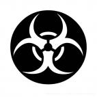 Radioactive logo, decals stickers