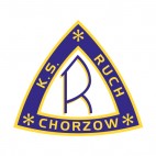 Ruch Chorzow soccer team logo, decals stickers
