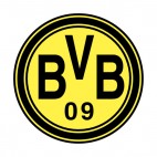 Borussia Dortmund soccer team logo, decals stickers