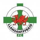 Llansantffraid FC soccer team logo, decals stickers