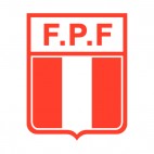 Peruvian Football Federation soccer team logo, decals stickers