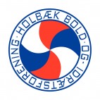Holbaek Bold and Idraetsforening soccer team logo, decals stickers
