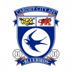 Cardiff City Football Club soccer team logo, decals stickers