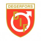 Degerfors IF soccer team logo, decals stickers