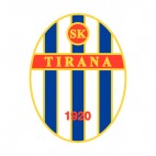 SK Tirana soccer team logo, decals stickers